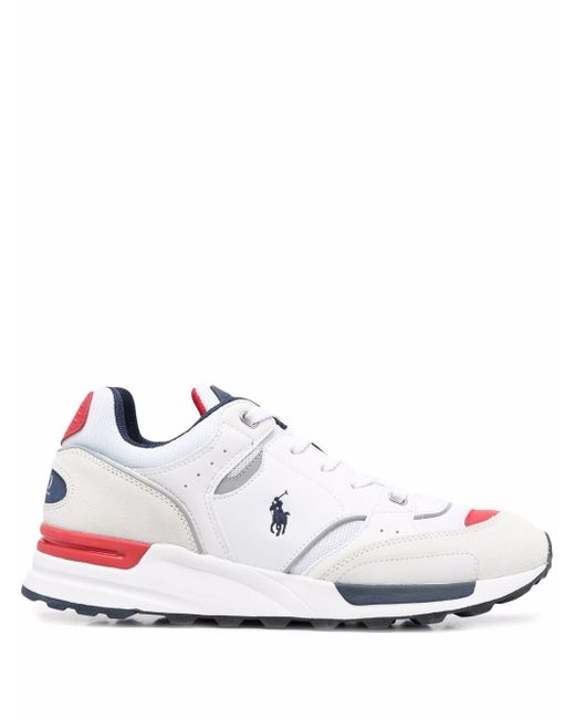 Polo Ralph Lauren panelled lace-up sneakers