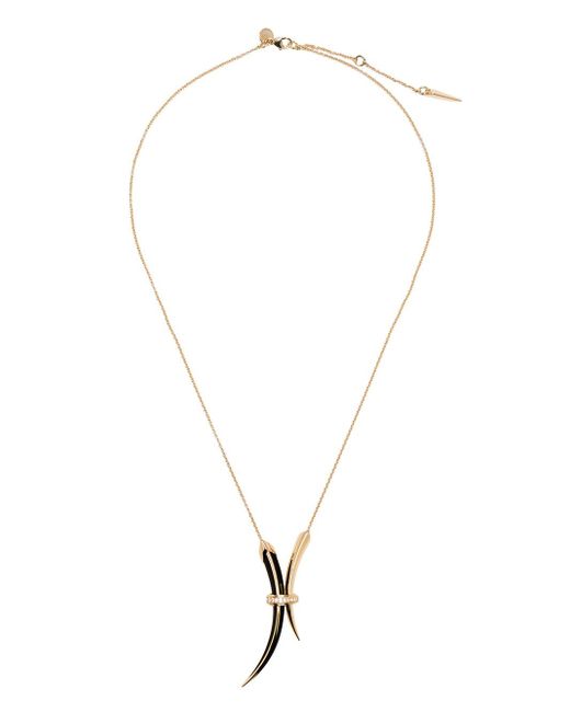 Shaun Leane Sabre Deco vermeil-plated diamond necklace
