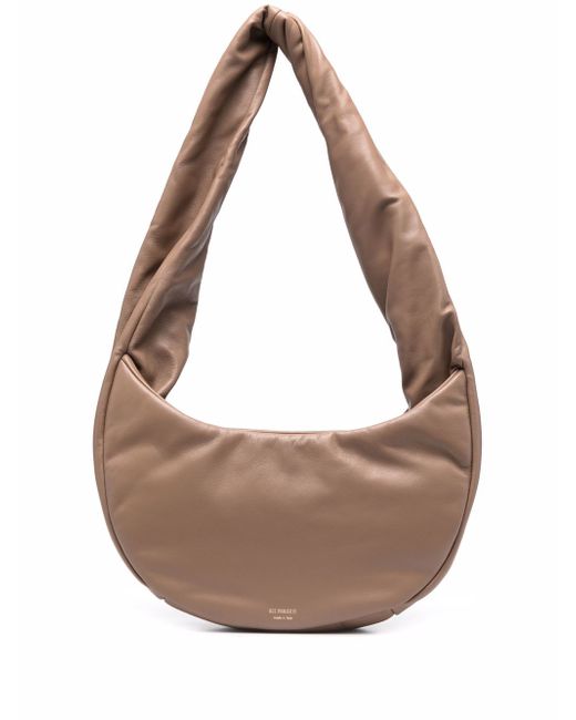 Ree Projects embossed-logo leather shoulder bag