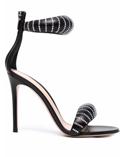Gianvito Rossi crystal-embellished leather sandals