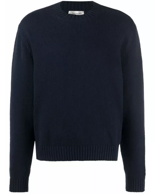 There Was One contrast stitching crew neck jumper