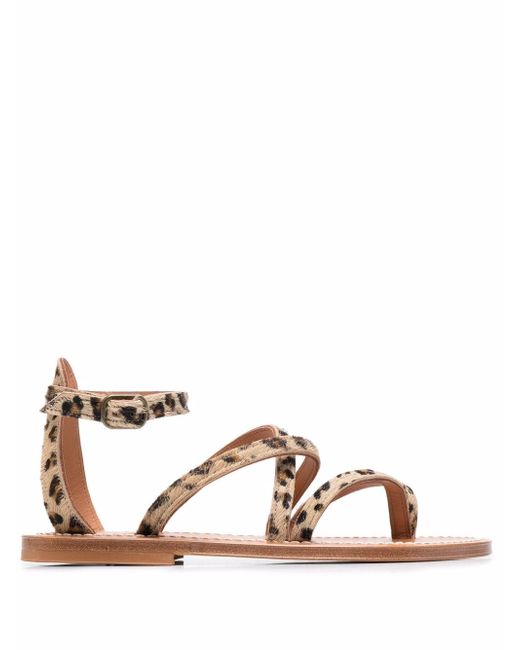 K. Jacques Epicure leopard-print sandals