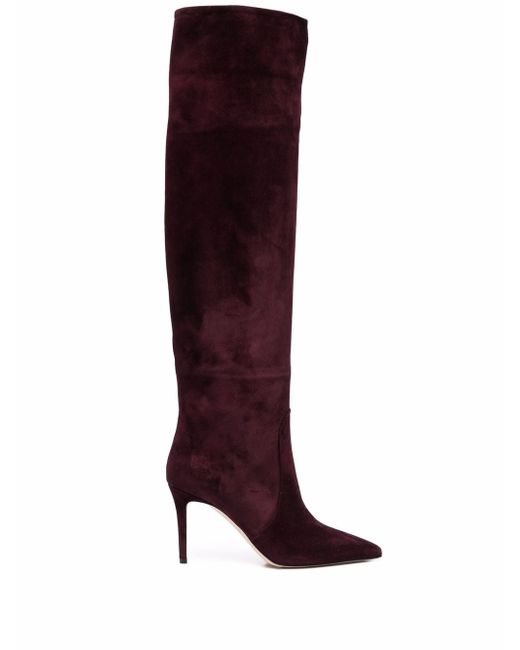 Scarosso suede knee-length boots