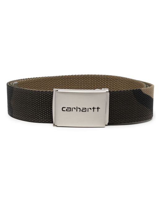 Carhartt Wip camo-print logo-buckle belt
