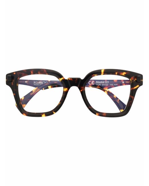 Kuboraum tortoiseshell-frame glasses