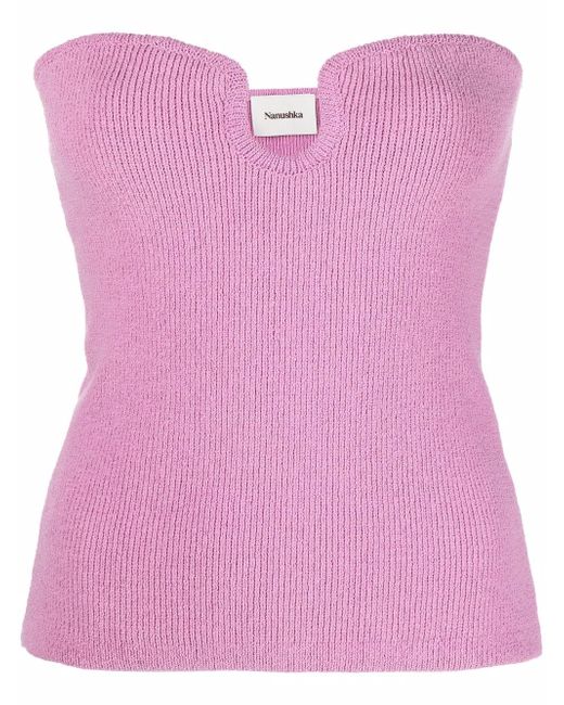 Nanushka Chrissie knit top