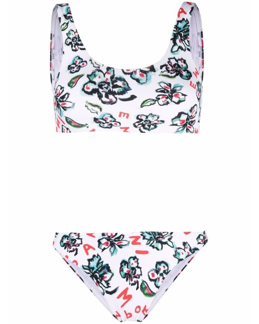 Emporio Armani floral-print bikini