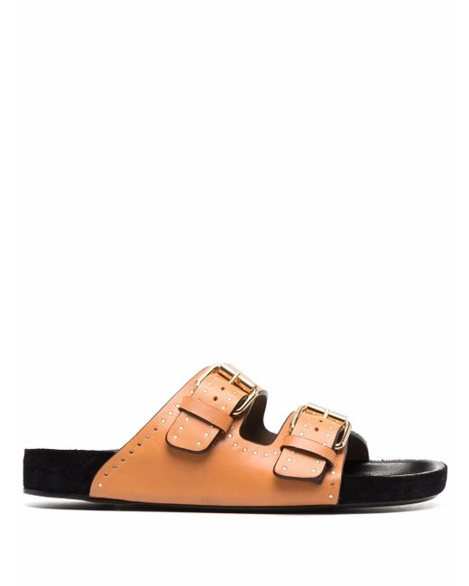 Isabel Marant buckle design slip-on sandals