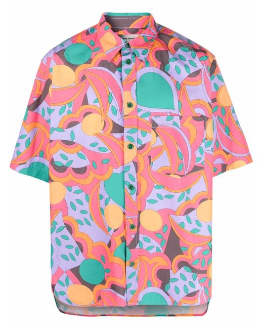 Isabel Marant abstract-print short-sleeve shirt