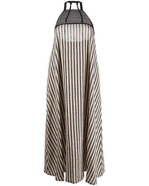Alysi striped sleeveless dress