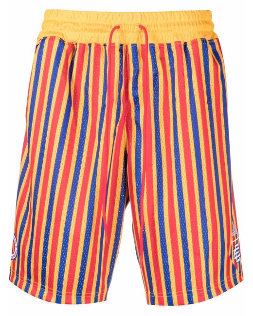 Adidas x McDonalds stripe-print shorts