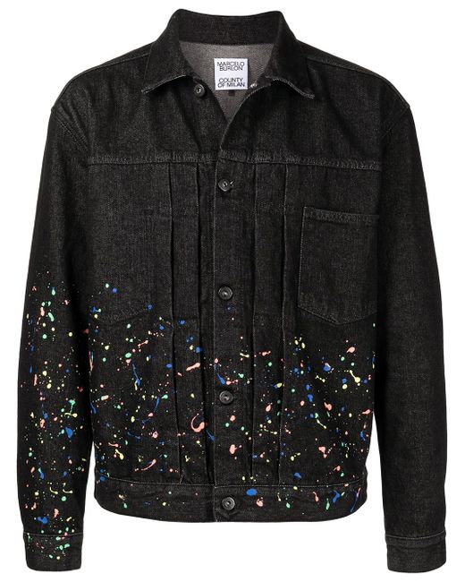 Marcelo Burlon County Of Milan paint-splatter denim jacket