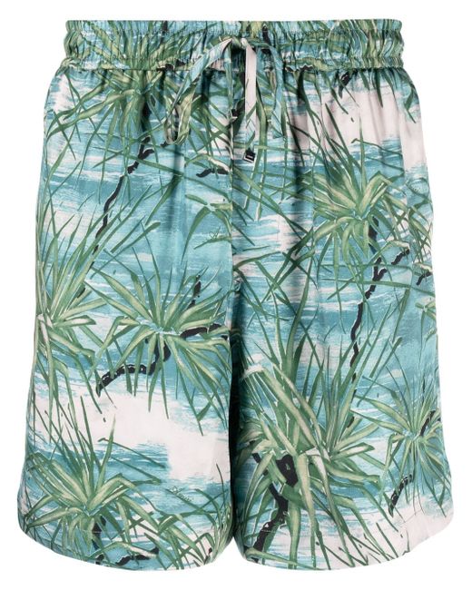 Amiri Floral Aloha Tree printed shorts