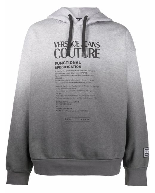 Versace Jeans Couture logo-print gradient hoodie