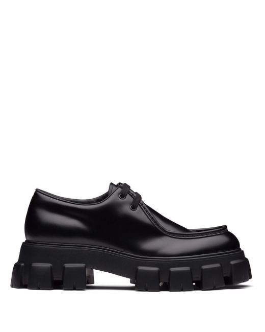 Prada Monolith chunky sole lace-up shoes