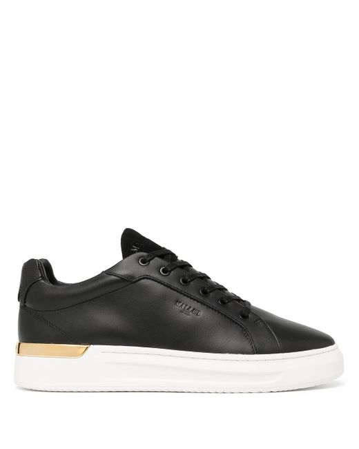 Mallet leather lace-up sneakers