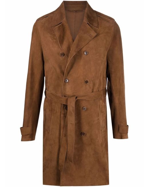 Salvatore Santoro double-breasted leather coat