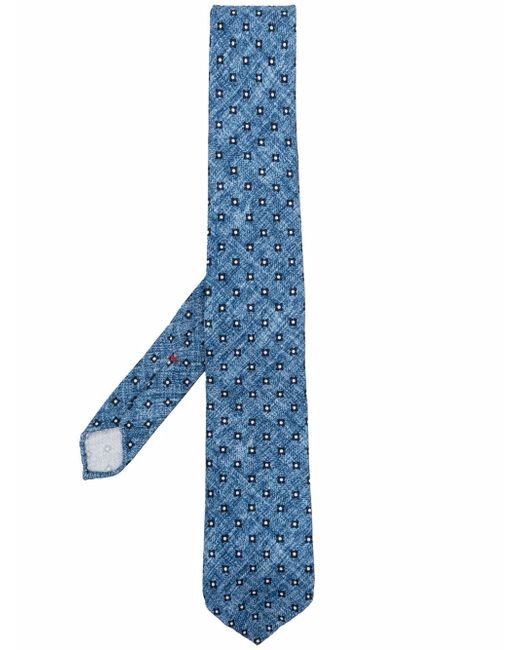 Dell'oglio floral-print silk tie
