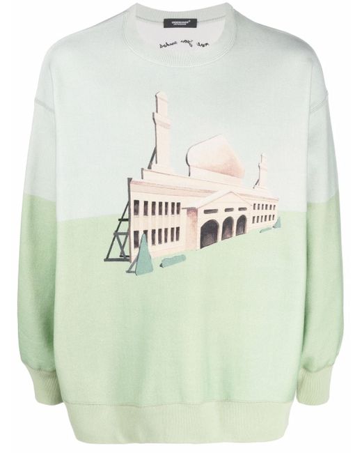 Undercover building-print sweatshirt