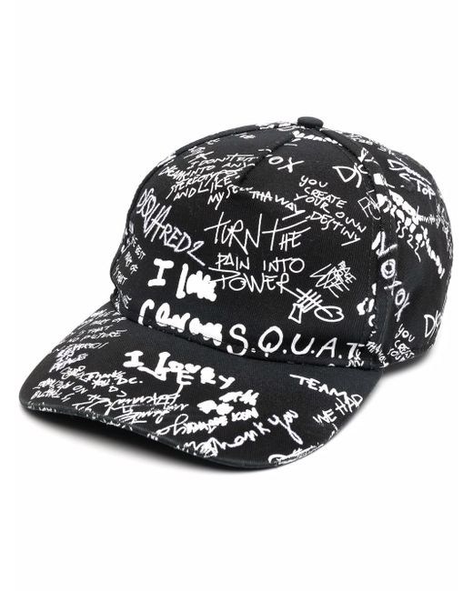 Dsquared2 graffiti logo-print baseball cap