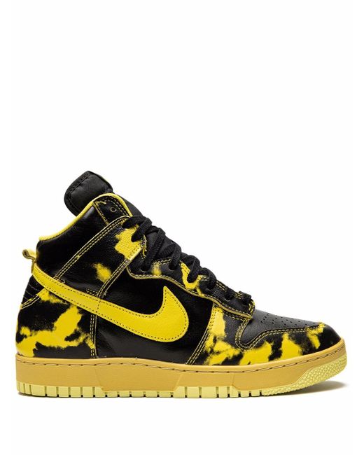 Nike Dunk High 1985 Yellow Acid Wash sneakers