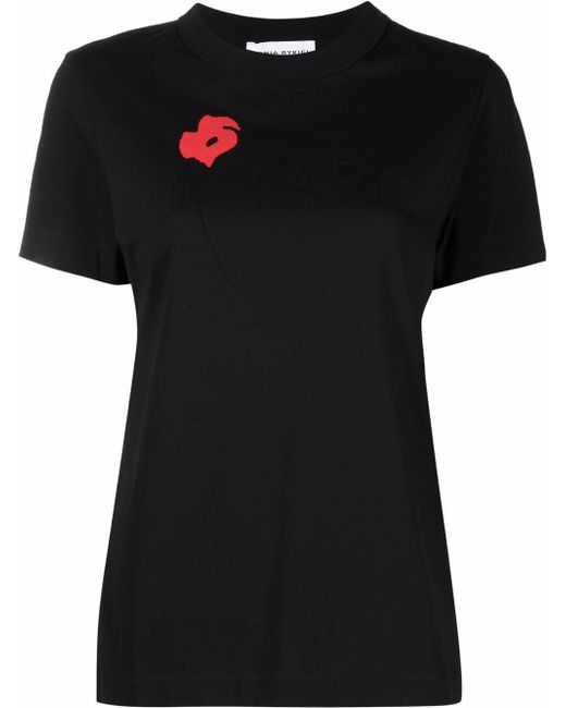 Sonia Rykiel poppy-print short sleeved T-shirt