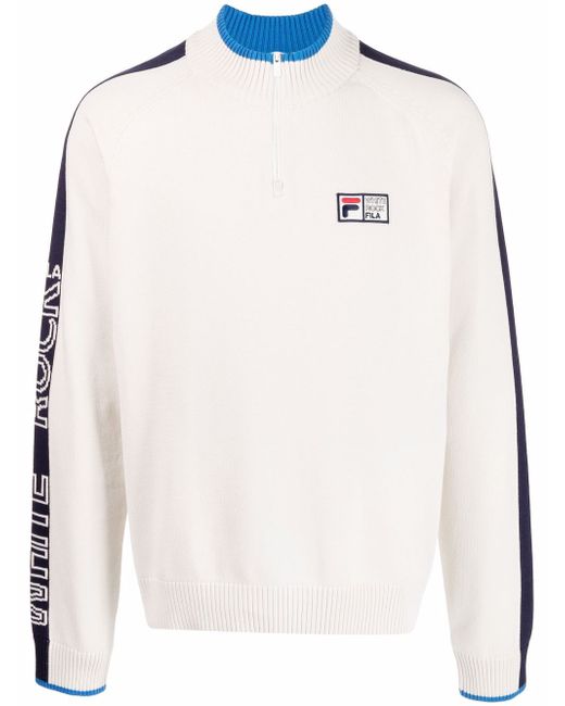 Fila logo-patch half-zip jumper