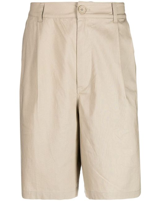 Armani Exchange pleat-front Bermuda shorts