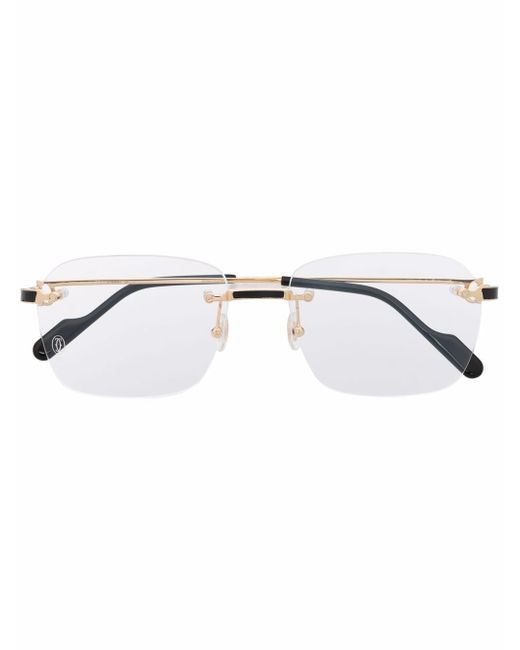Cartier rimless square-frame glasses