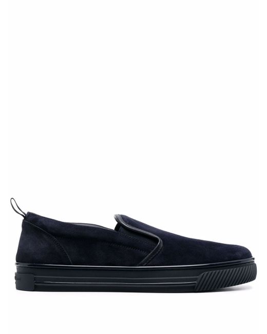 Gianvito Rossi leather-trim slip-on loafers