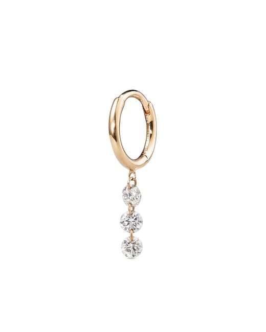 Persée 18kt yellow diamond hoop earring