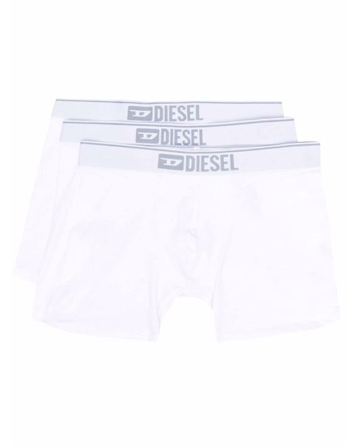 Diesel logo-waist boxers set of three
