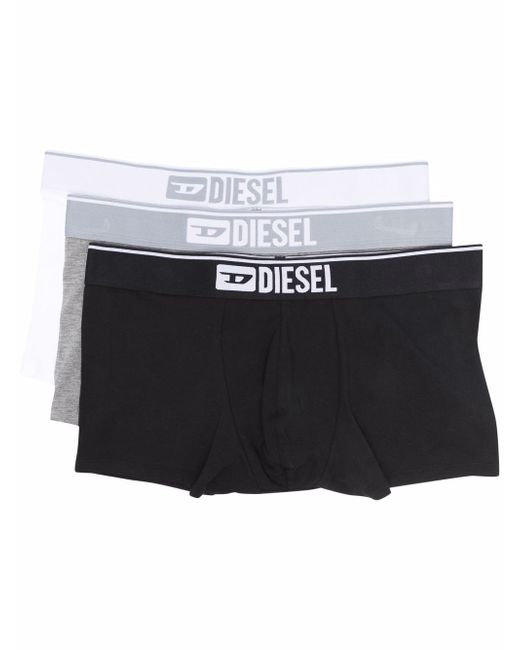 Diesel logo-waist boxers set of three