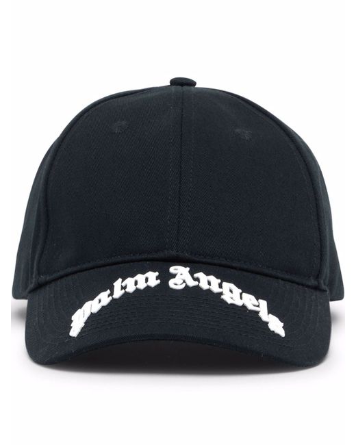 Palm Angels CURVED LOGO CAP WHITE