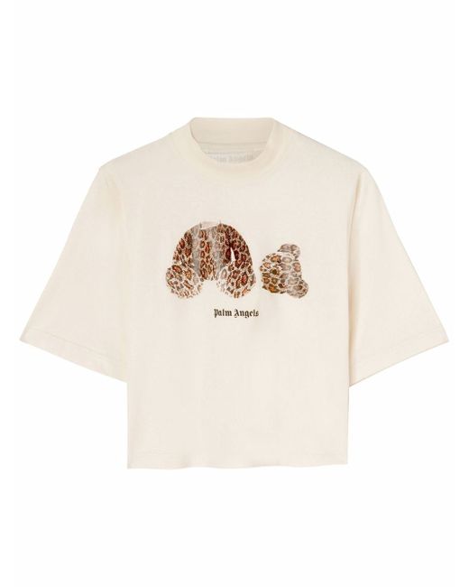 Palm Angels leopard-bear T-shirt