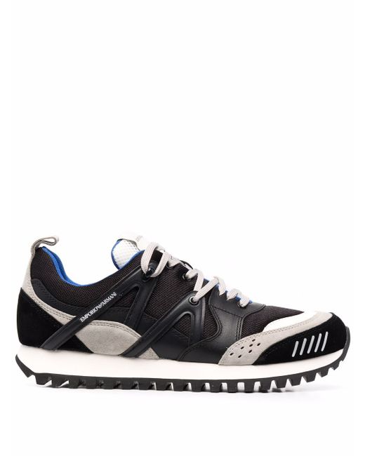 Emporio Armani panelled low-top sneakers
