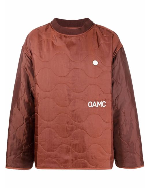 Oamc Peacemaker-print quilted jacket