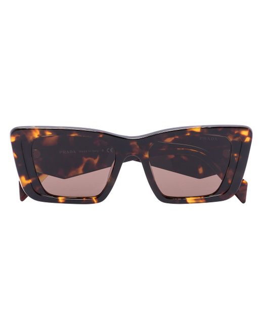 Prada oversized rectangular-frame sunglasses