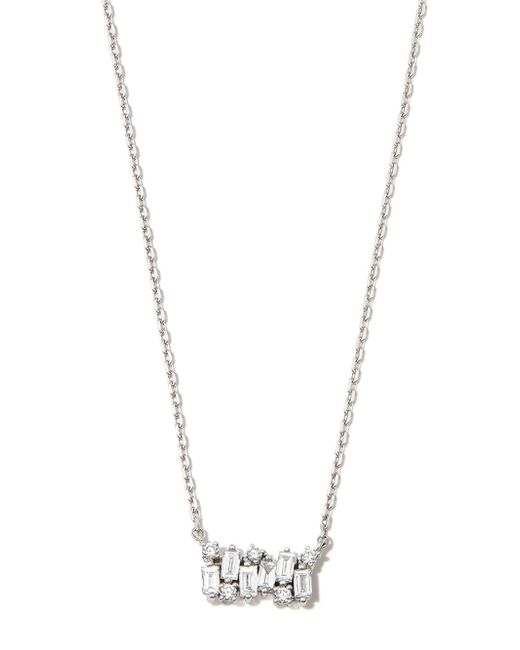 Suzanne Kalan 18kt white gold diamond necklace