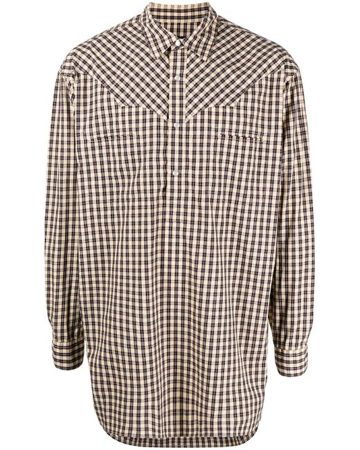 Undercoverism checked long-sleeved shirt