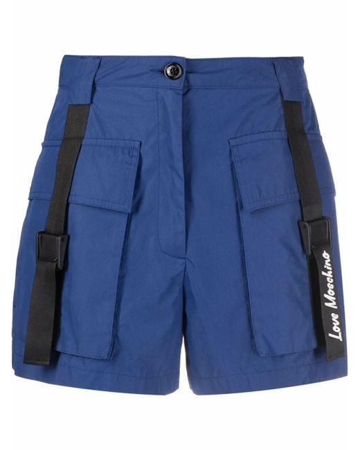 Love Moschino high-waisted cargo shorts