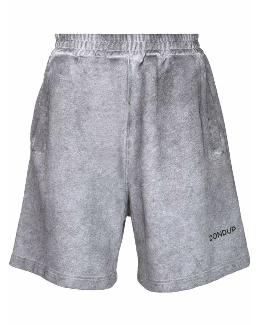 Dondup logo-print cotton track shorts