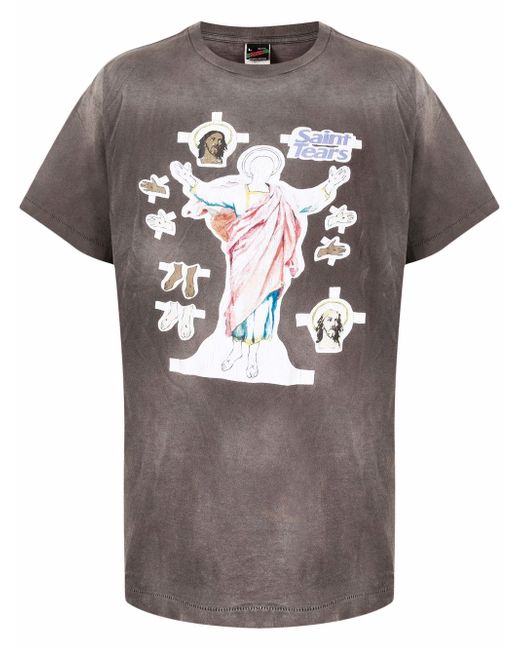 Saint Mxxxxxx graphic print T-shirt