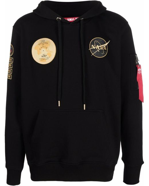 Alpha Industries patch-detail pullover hoodie