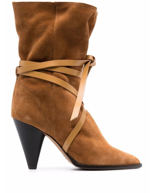 Isabel Marant wrap suede boots