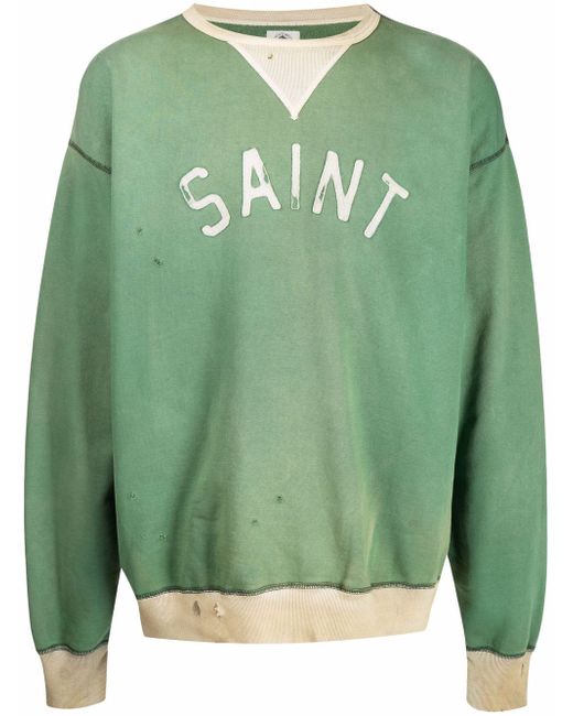 Saint Mxxxxxx logo-print sweatshirt