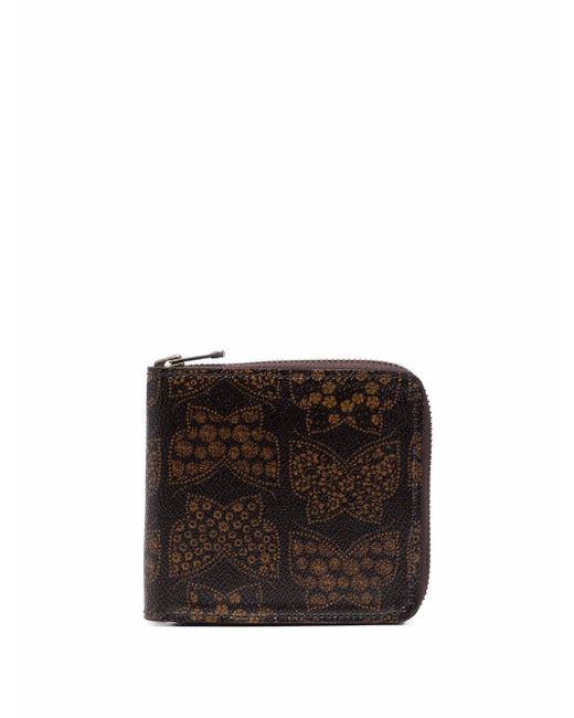 Needles butterfly-print leather wallet