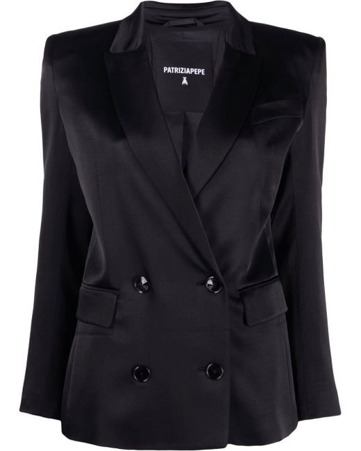 Patrizia Pepe shoulder pads double-breasted blazer