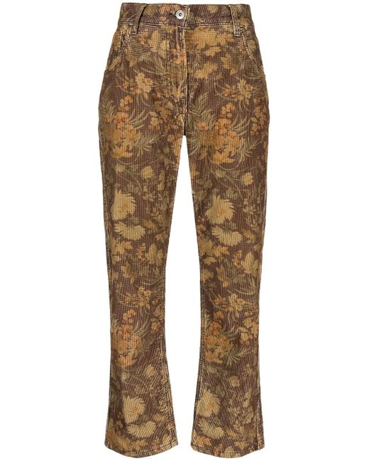Ymc Geanie floral-print trousers