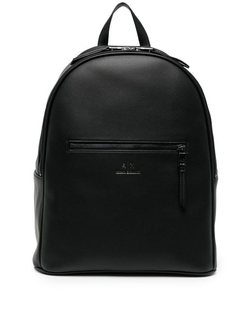 Armani Exchange ax man leather backpack
